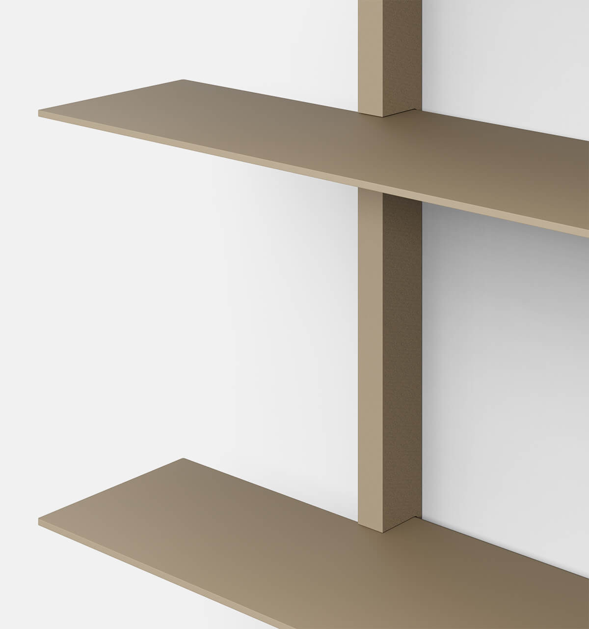 Plié Wall Shelves 3 Beige / 90 cm / 35 in