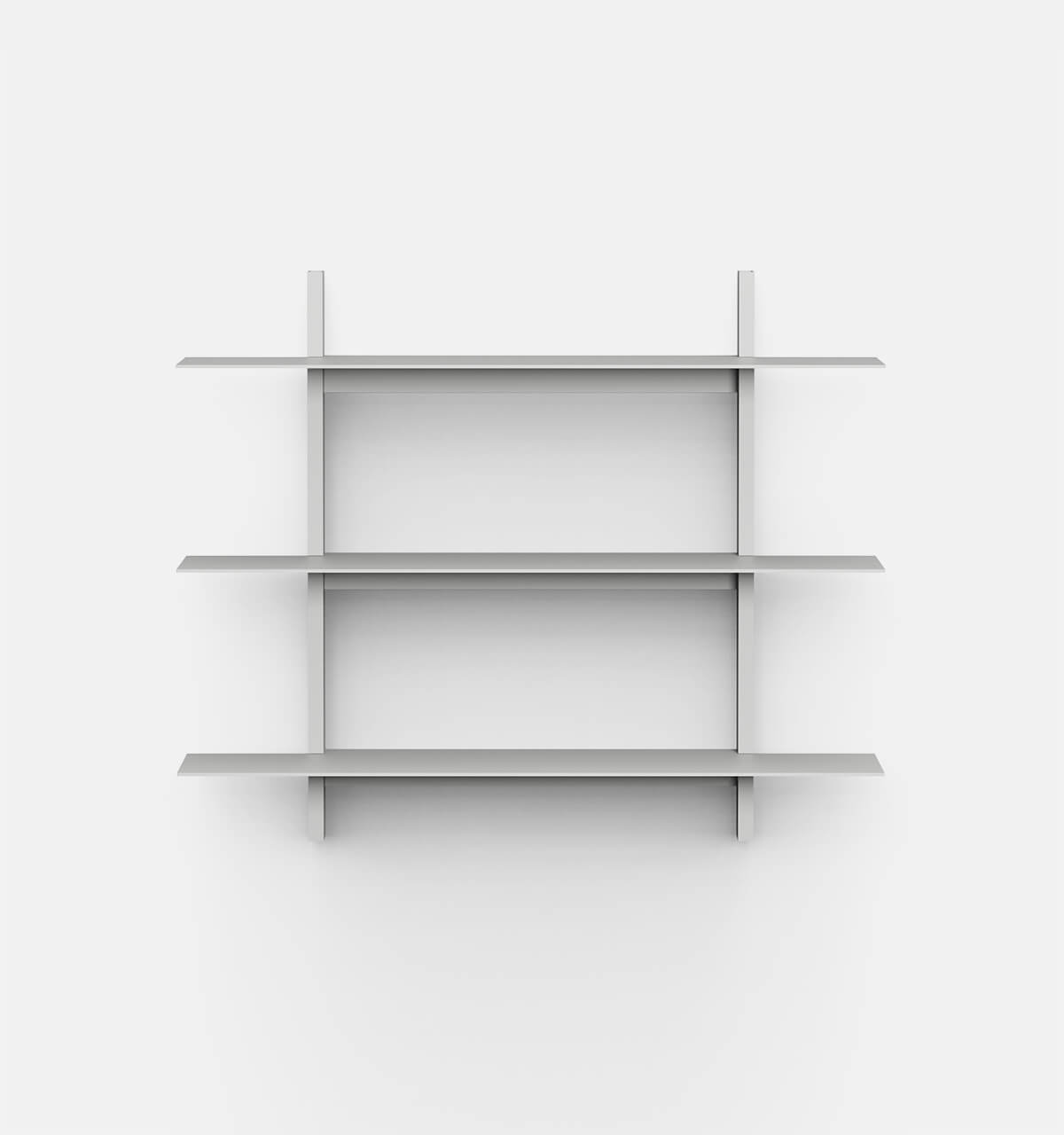 Plié Wall Shelves 3 Light Grey / 90 cm / 35 in