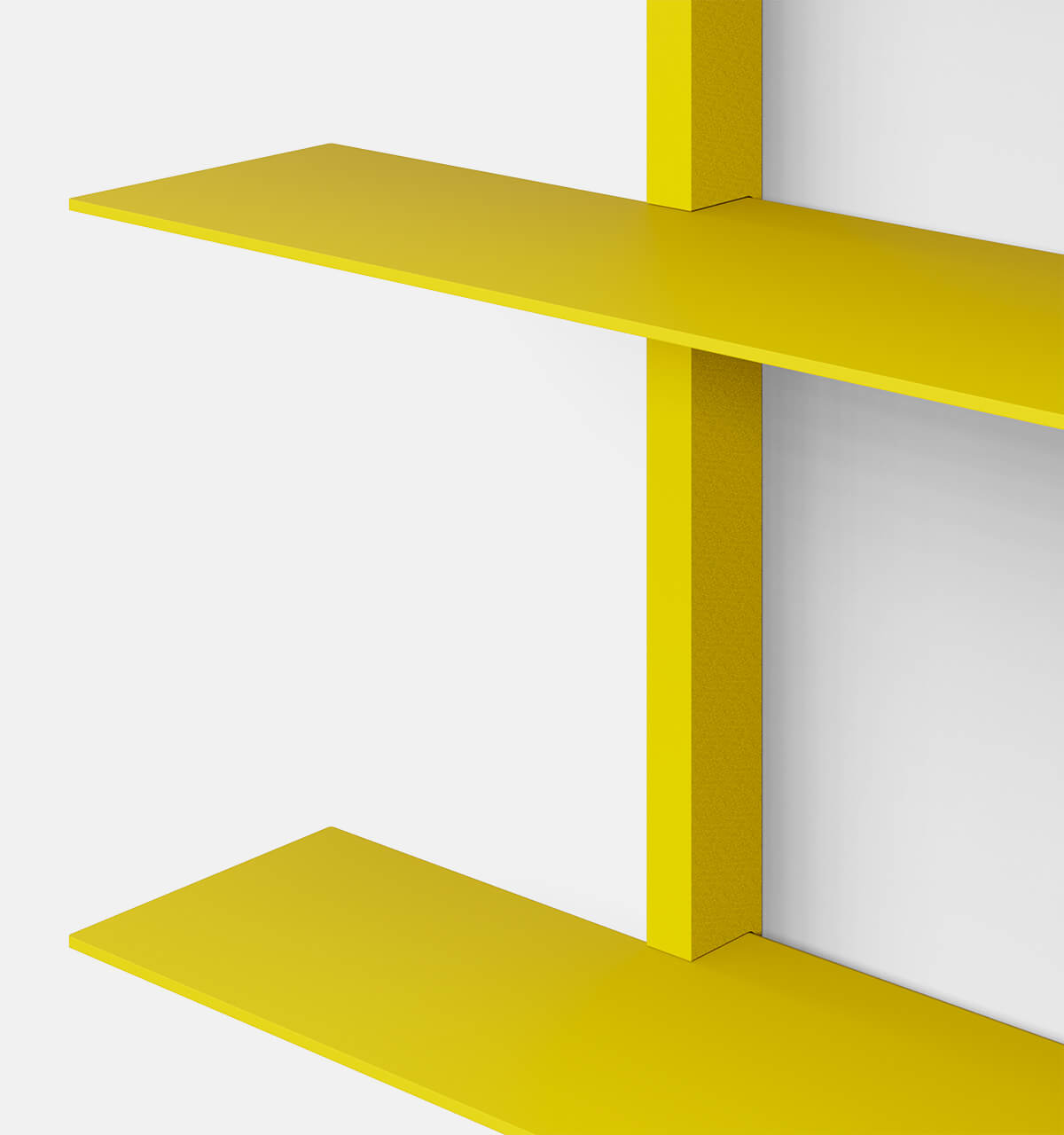 Plié Wall Shelves 3 Yellow / 90 cm / 35 in