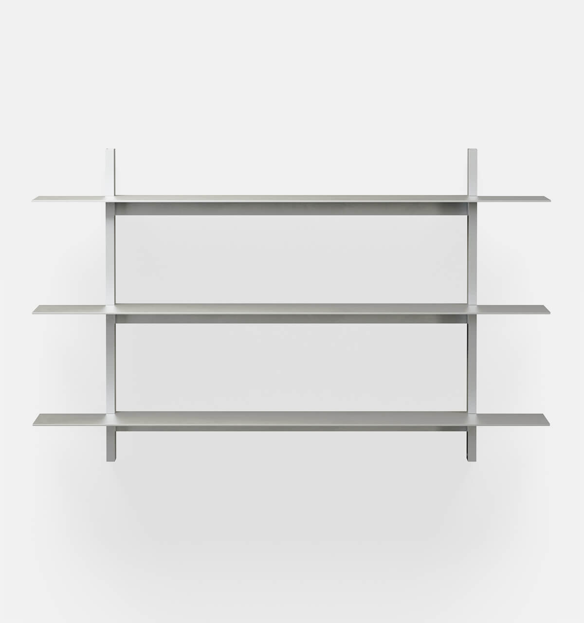 Plié Wall Shelves 3 Brushed / 120 cm / 47 in