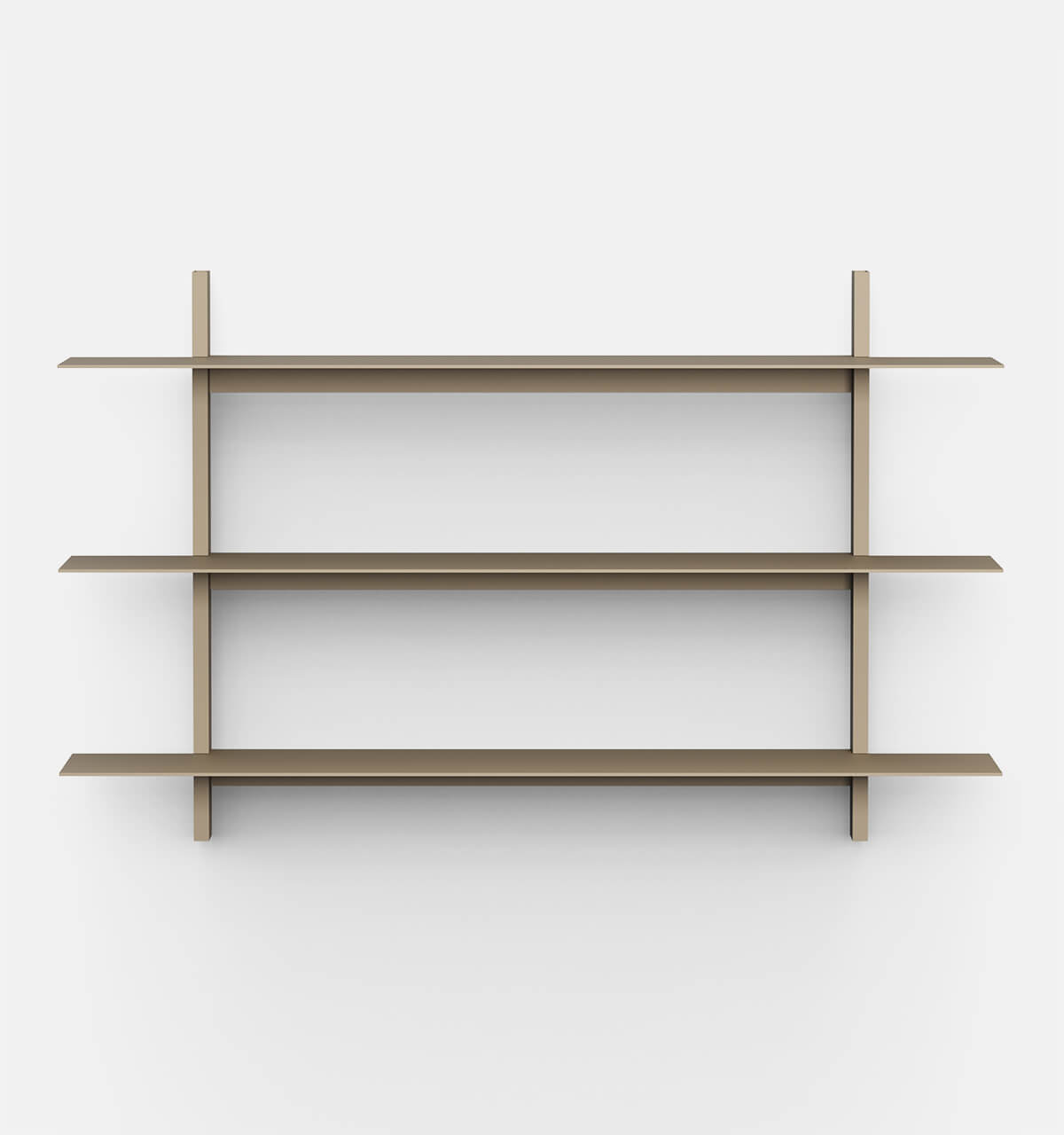 Plié Wall Shelves 3 Beige / 120 cm / 47 in