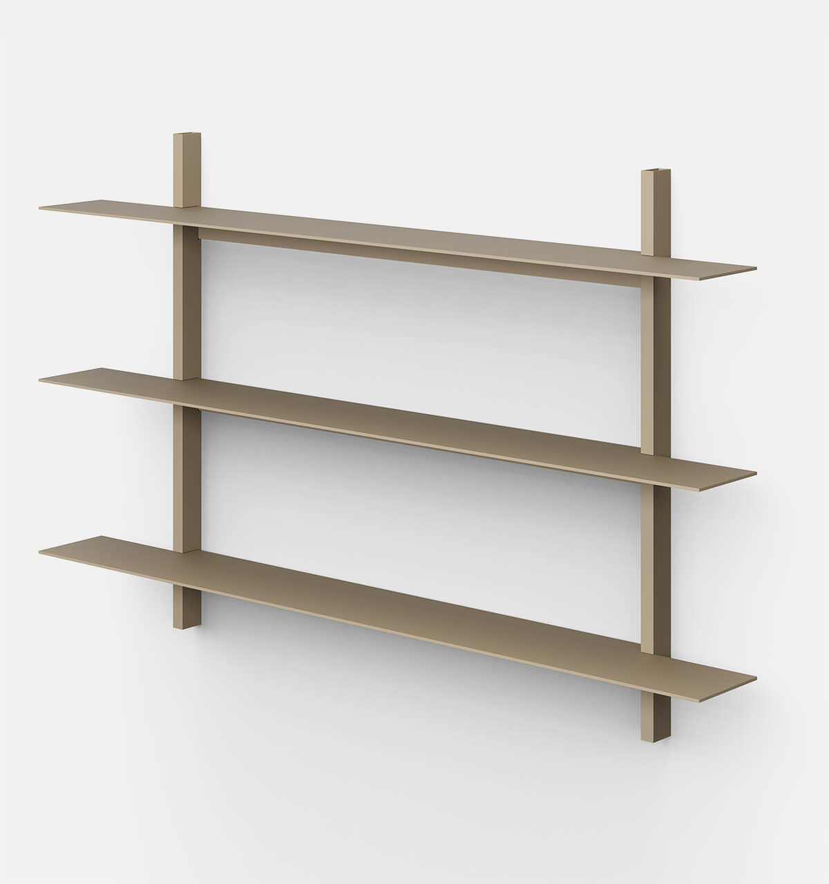 Plié Wall Shelves 3 Beige / 120 cm / 47 in