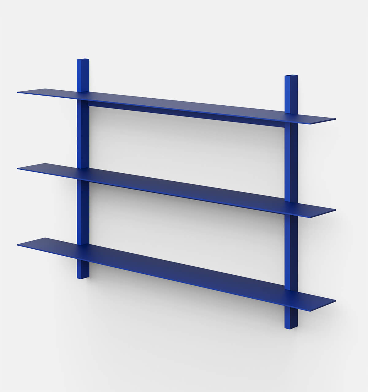 Plié Wall Shelves 3 Ultramarine / 120 cm / 47 in