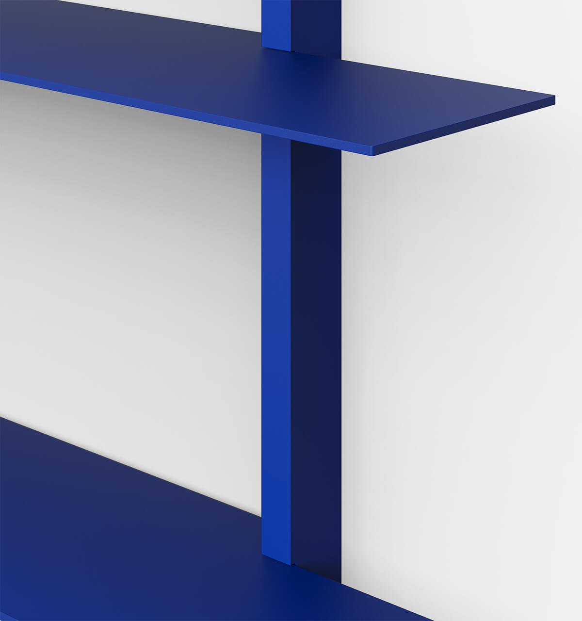 Plié Wall Shelves 3 Ultramarine / 120 cm / 47 in