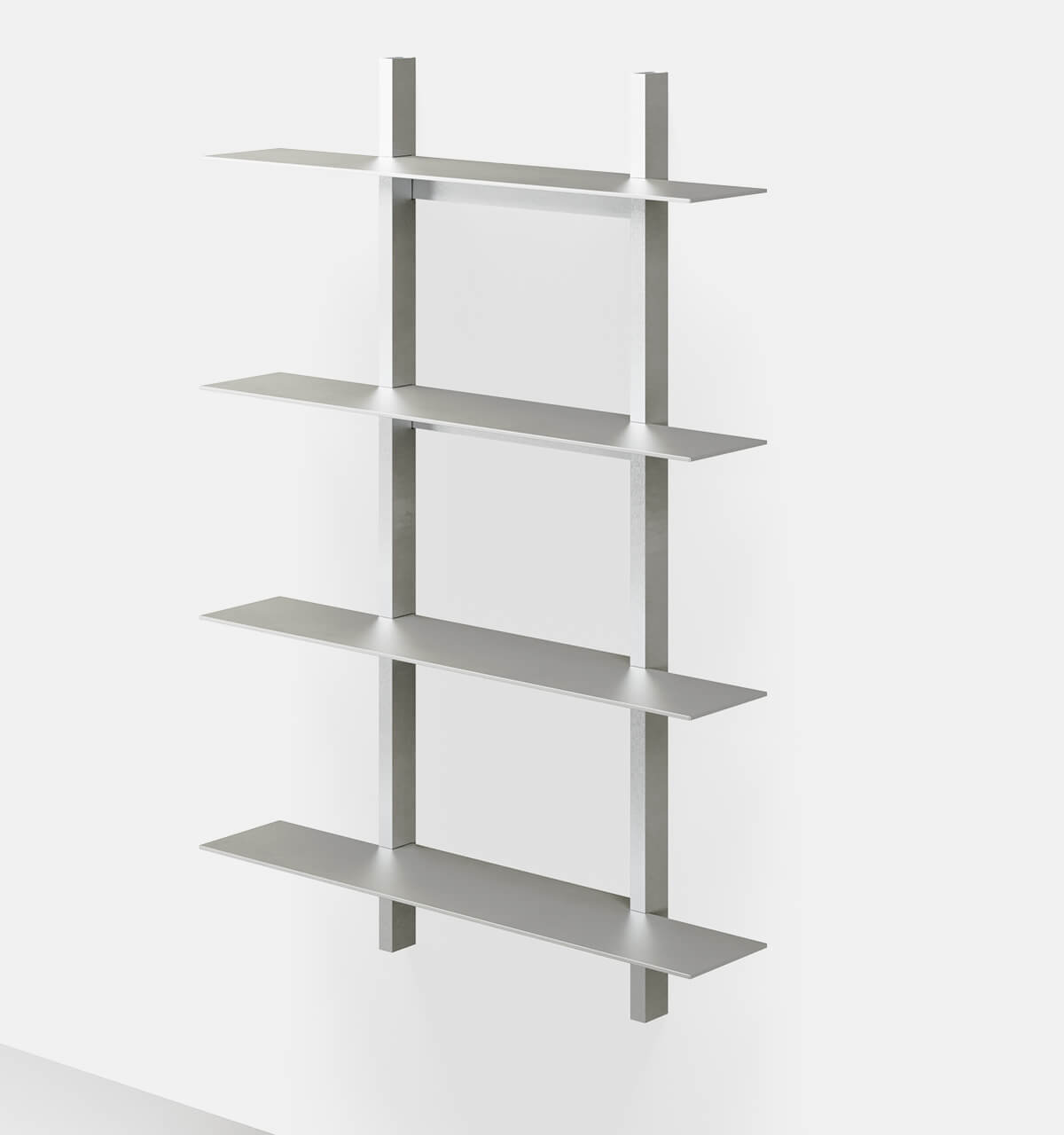 Plié Wall Shelves 4 Brushed / 70 cm / 28 in