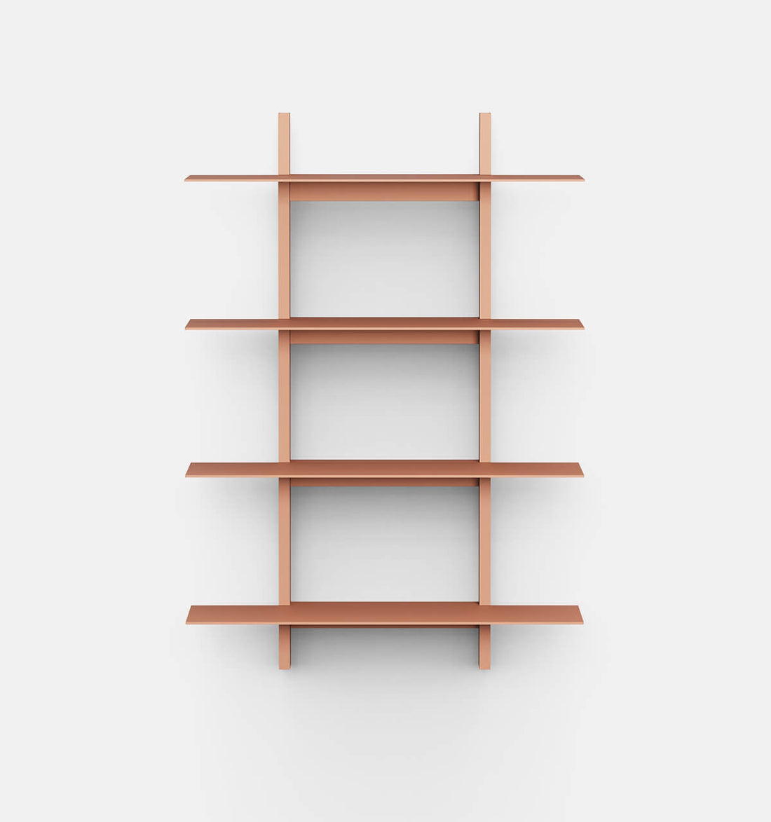 Plié Wall Shelves 4 Coral / 70 cm / 28 in