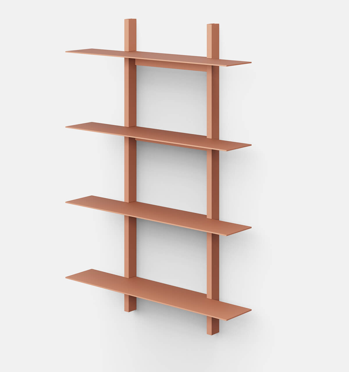 Plié Wall Shelves 4 Coral / 70 cm / 28 in