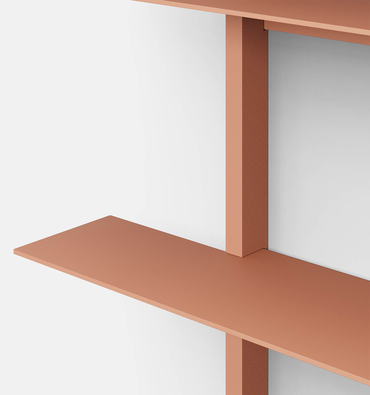 Plié Wall Shelves 4 Coral / 70 cm / 28 in