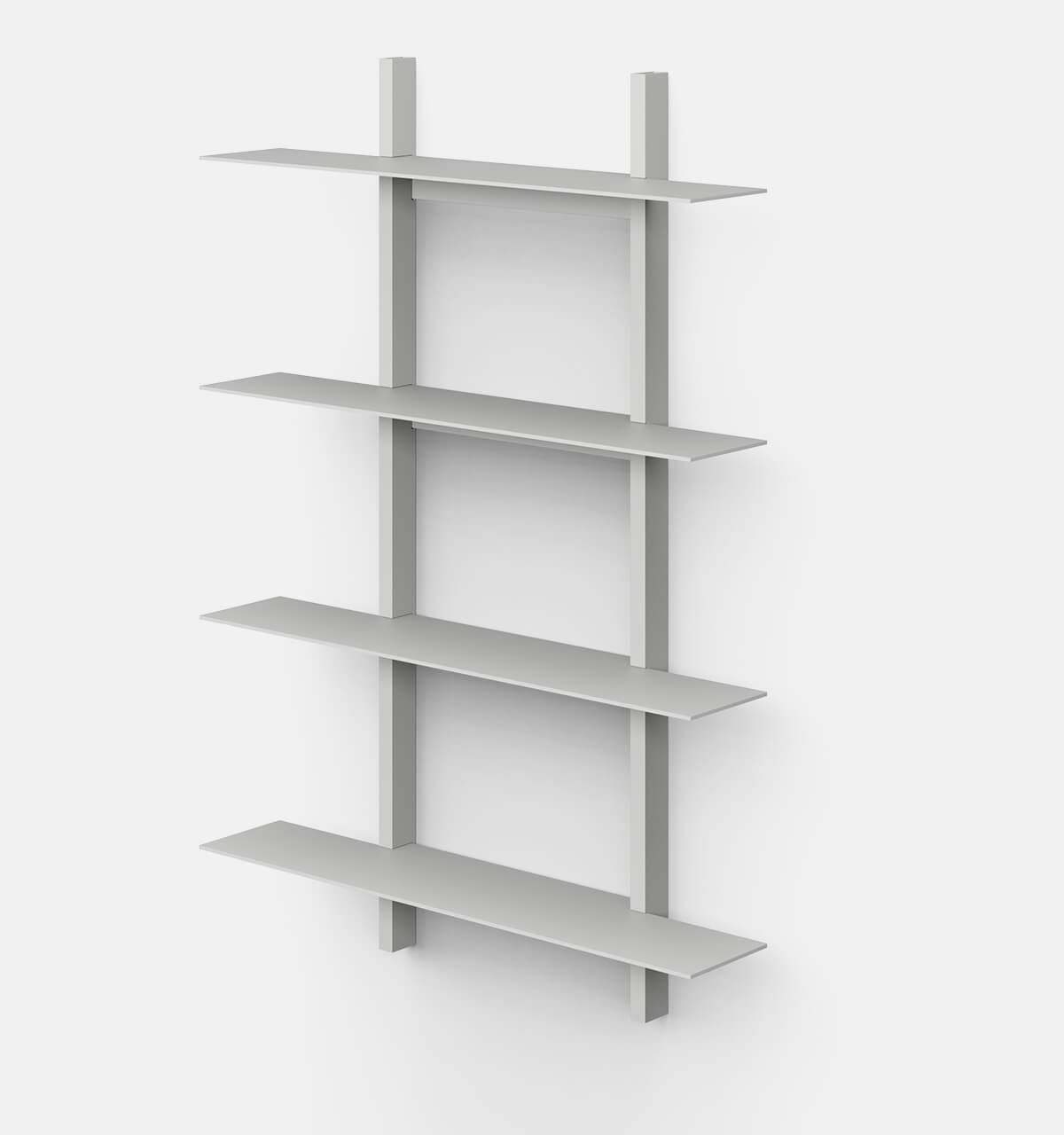 Plié Wall Shelves 4 Light Grey / 70 cm / 28 in