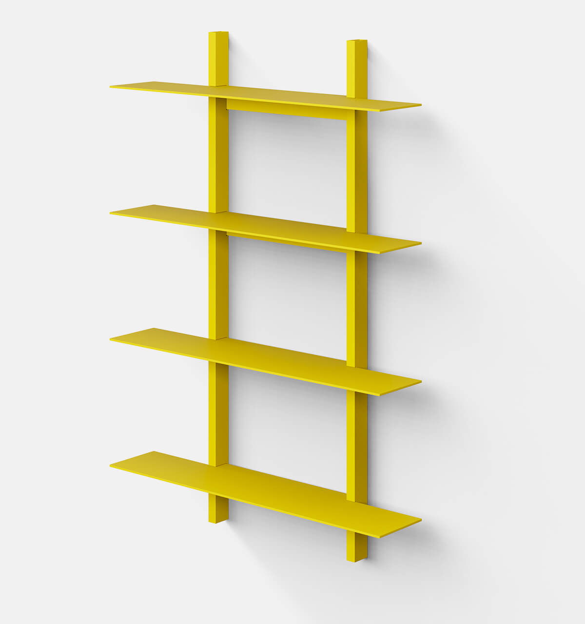 Plié Wall Shelves 4 Yellow / 70 cm / 28 in
