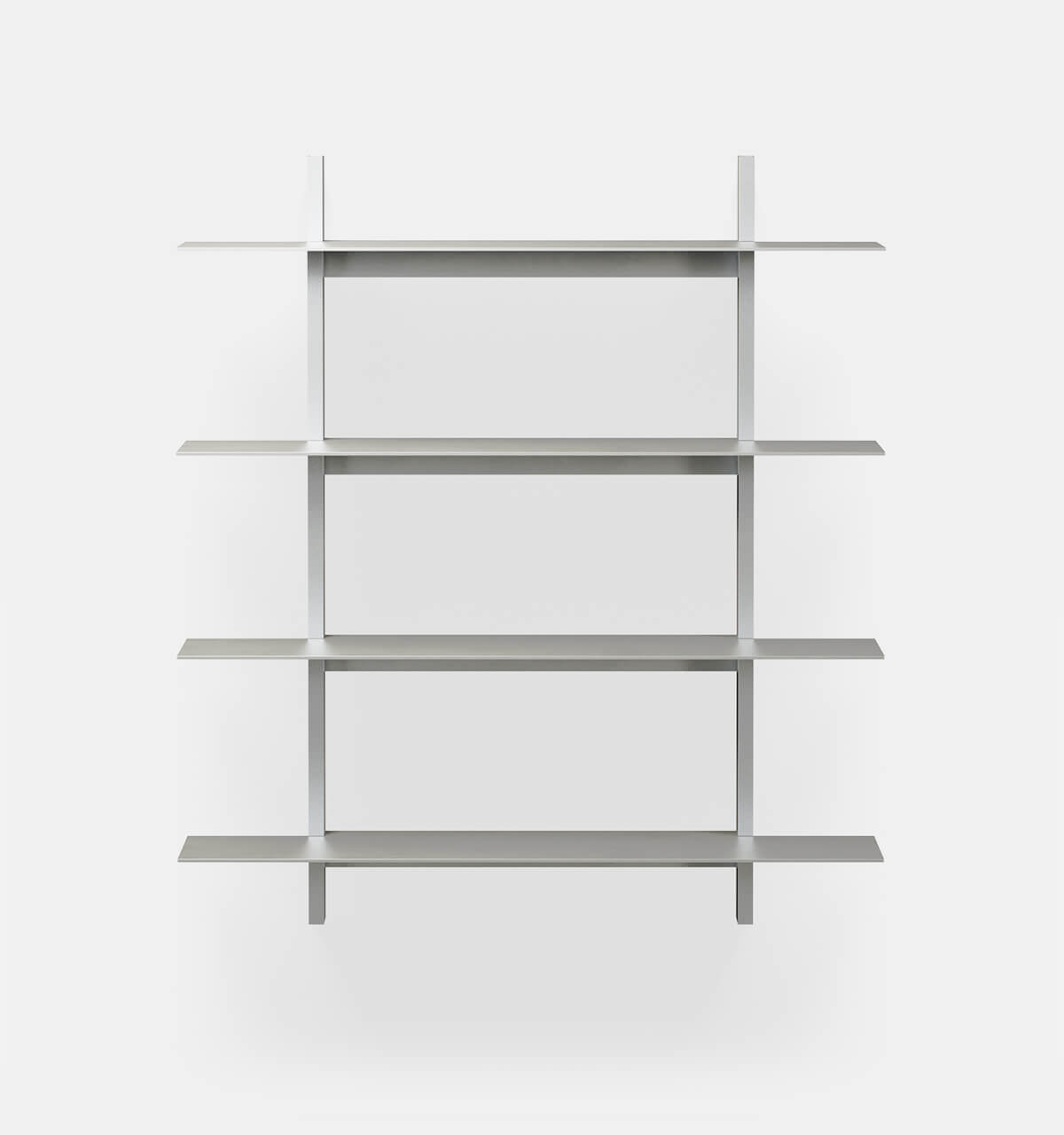 Plié Wall Shelves 4 Brushed / 90 cm / 35 in