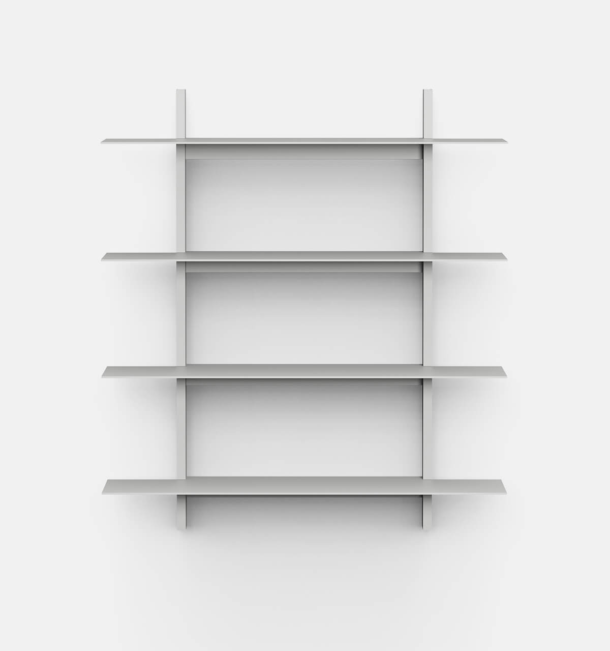 Plié Wall Shelves 4 Light Grey / 90 cm / 35 in