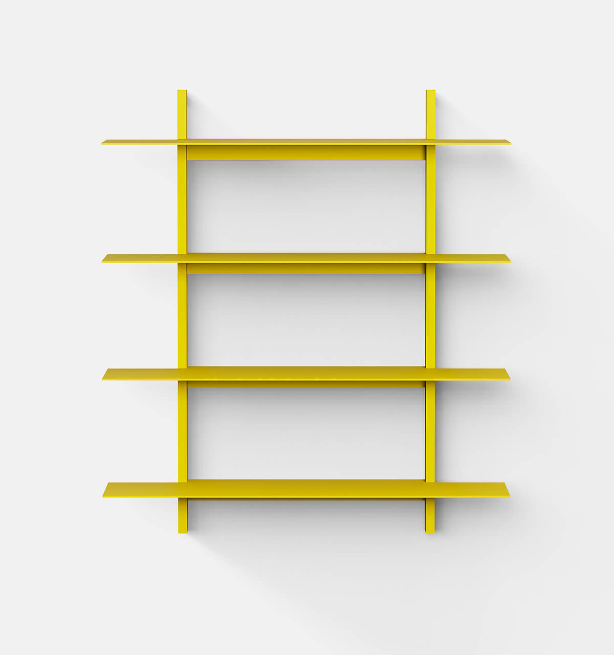Plié Wall Shelves 4 Yellow / 90 cm / 35 in
