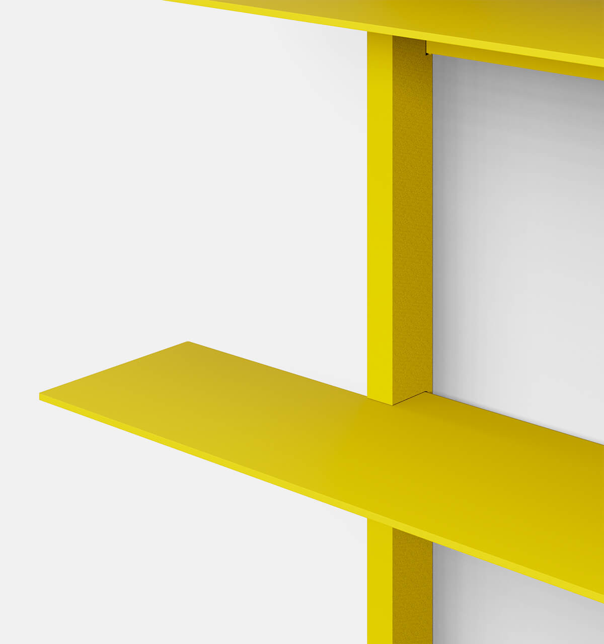 Plié Wall Shelves 4 Yellow / 90 cm / 35 in
