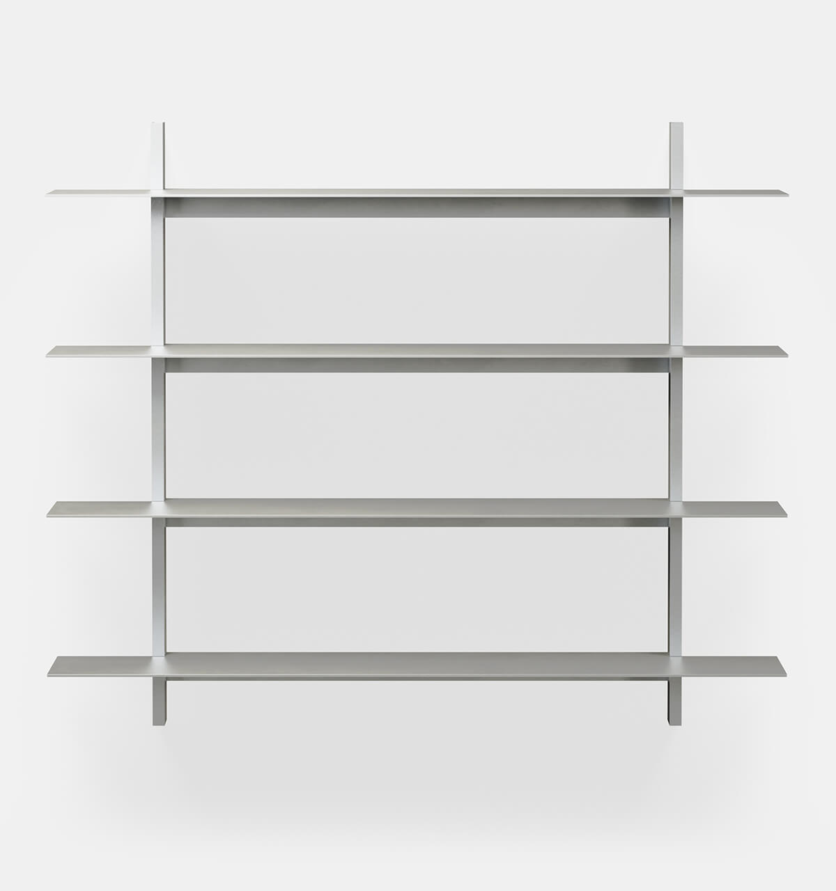 Plié Wall Shelves 4 Brushed / 120 cm / 47 in