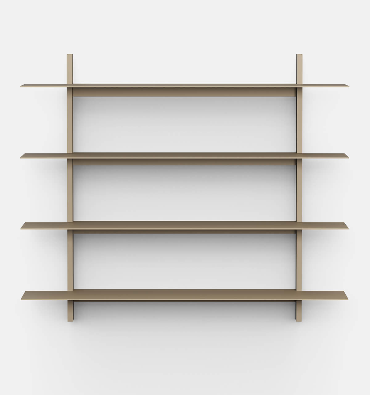 Plié Wall Shelves 4 Beige / 120 cm / 47 in