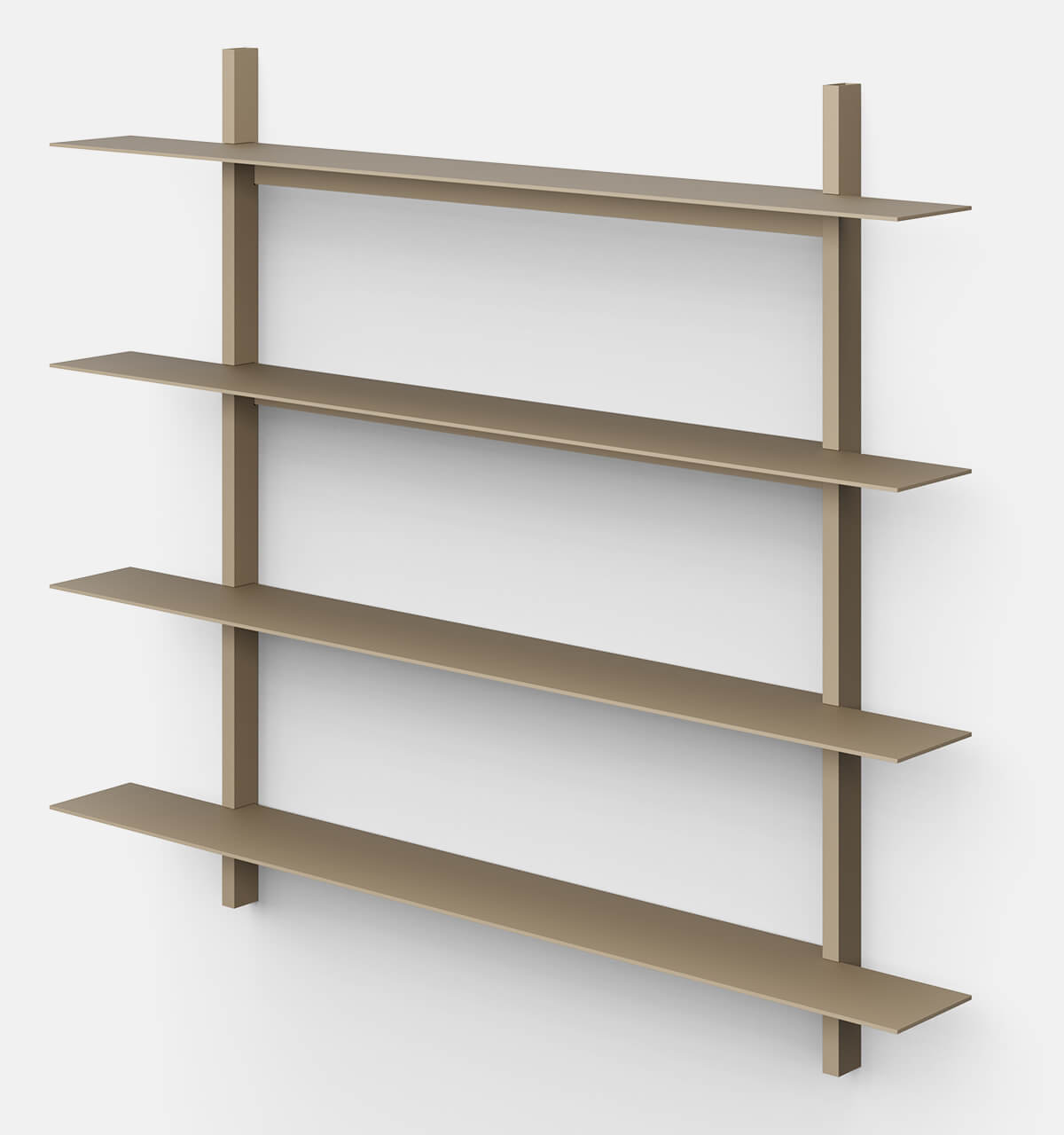 Plié Wall Shelves 4 Beige / 120 cm / 47 in