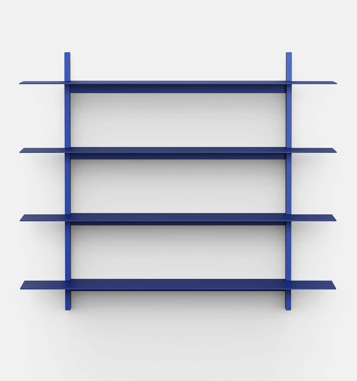 Plié Wall Shelves 4 Ultramarine / 120 cm / 47 in
