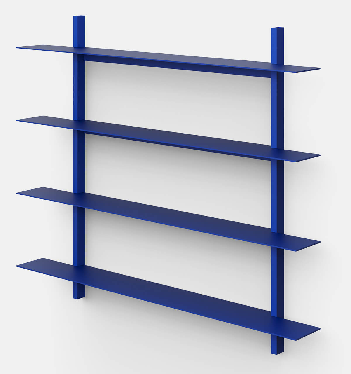 Plié Wall Shelves 4 Ultramarine / 120 cm / 47 in