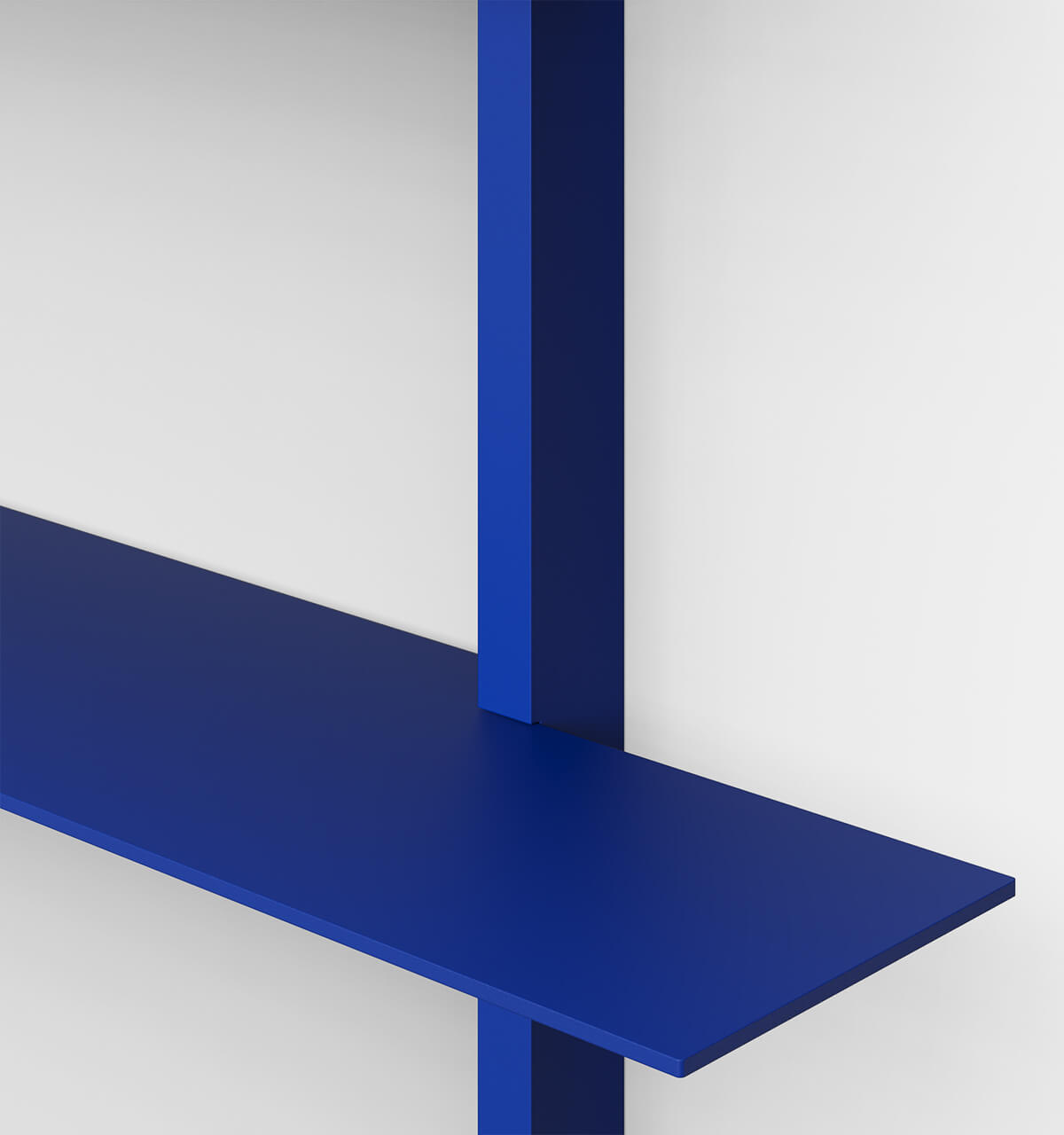 Plié Wall Shelves 4 Ultramarine / 120 cm / 47 in