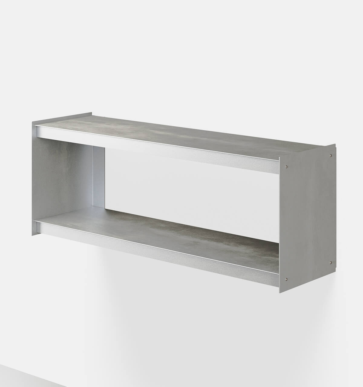 Plié Wall Unit 120 cm / 47 in / Brushed Aluminium