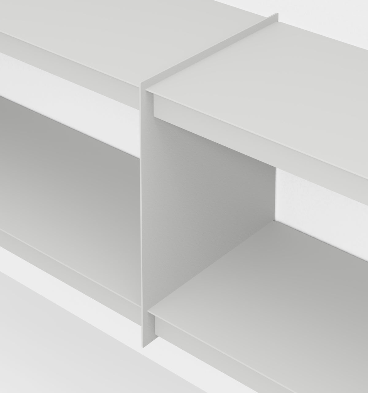 Plié Wall Unit Extension 180 cm / 71 in / Light Grey