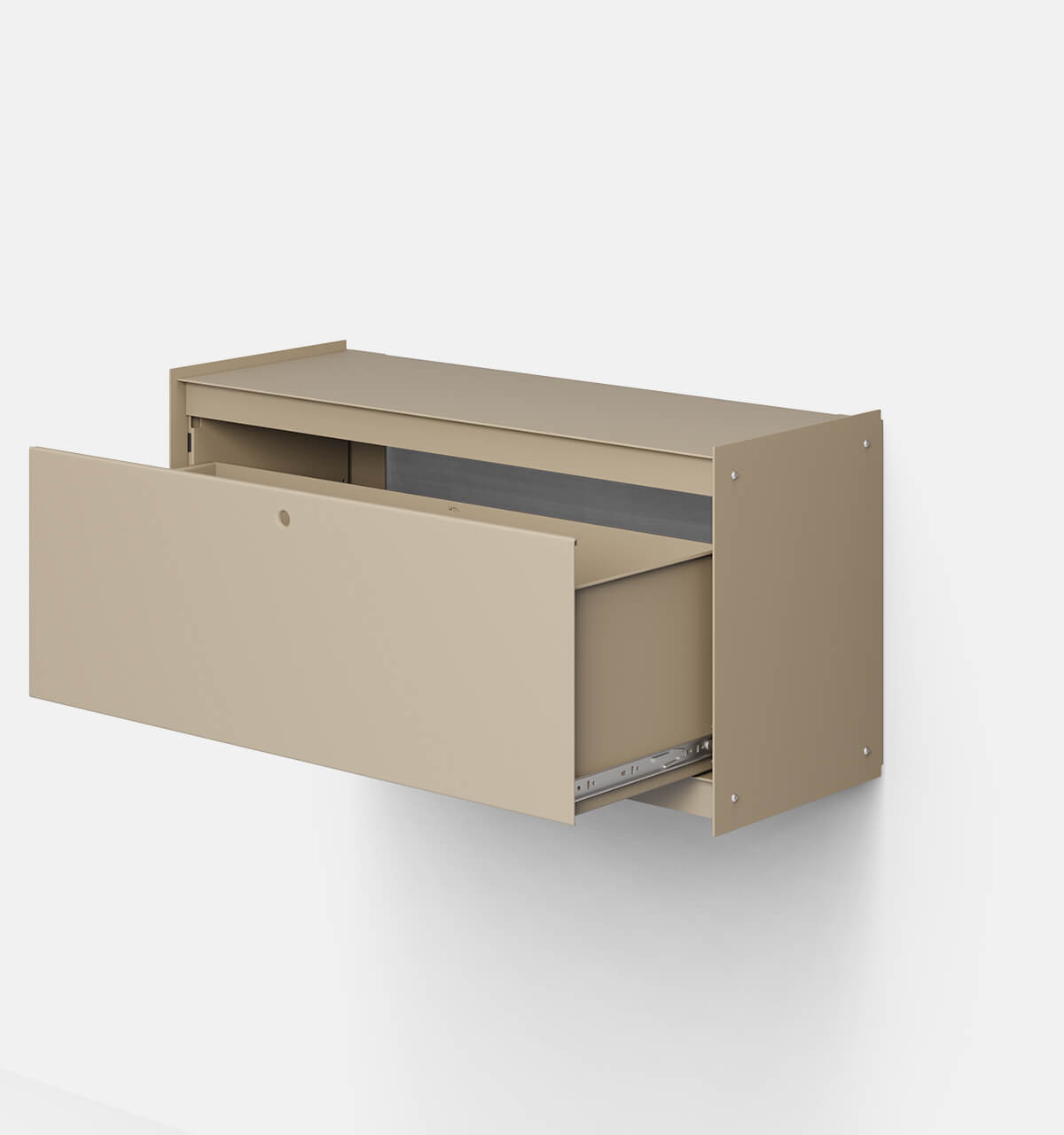 Plié Wall Unit 1 Tall Drawer 90 cm / 35 in / Beige