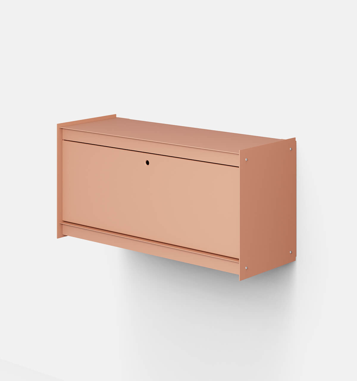 Plié Wall Unit 1 Tall Drawer 90 cm / 35 in / Coral