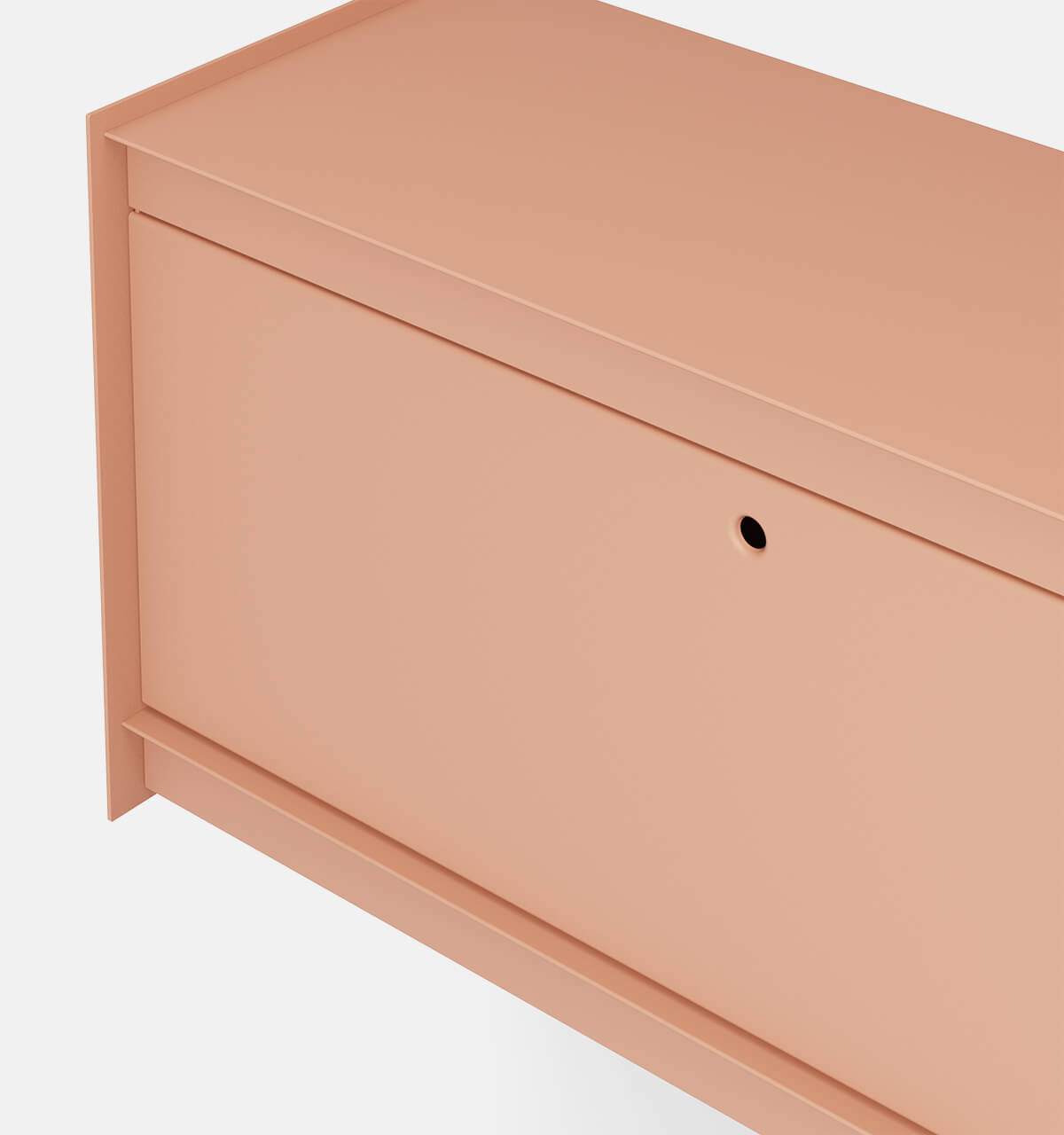 Plié Wall Unit 1 Tall Drawer 90 cm / 35 in / Coral