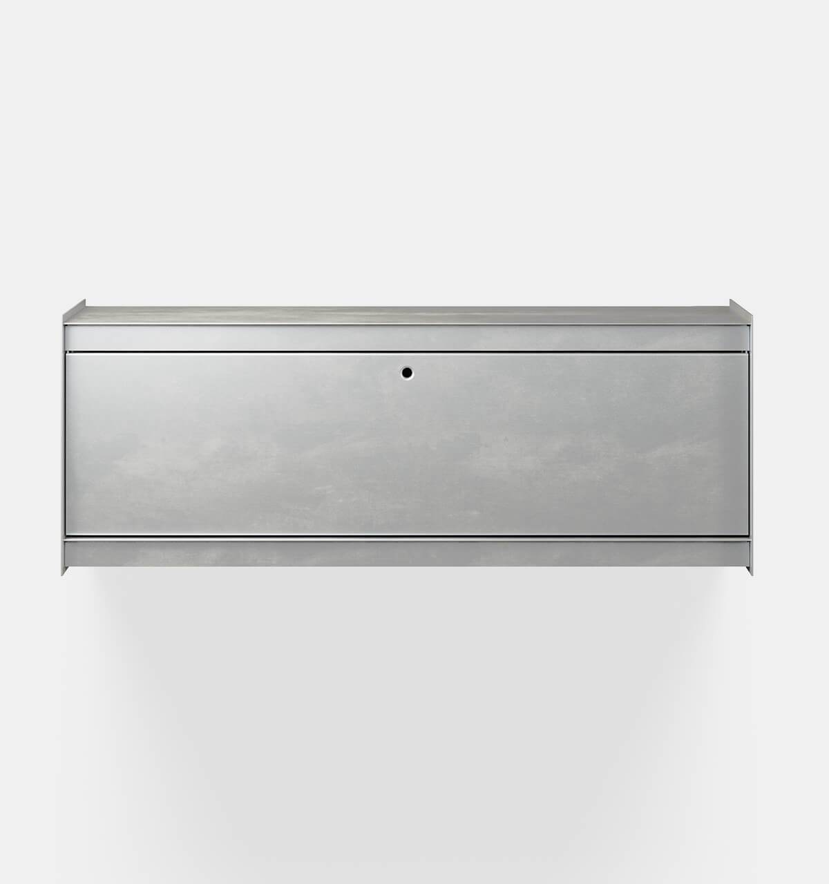 Plié Wall Unit 1 Tall Drawer 120 cm / 47 in / Brushed Aluminium