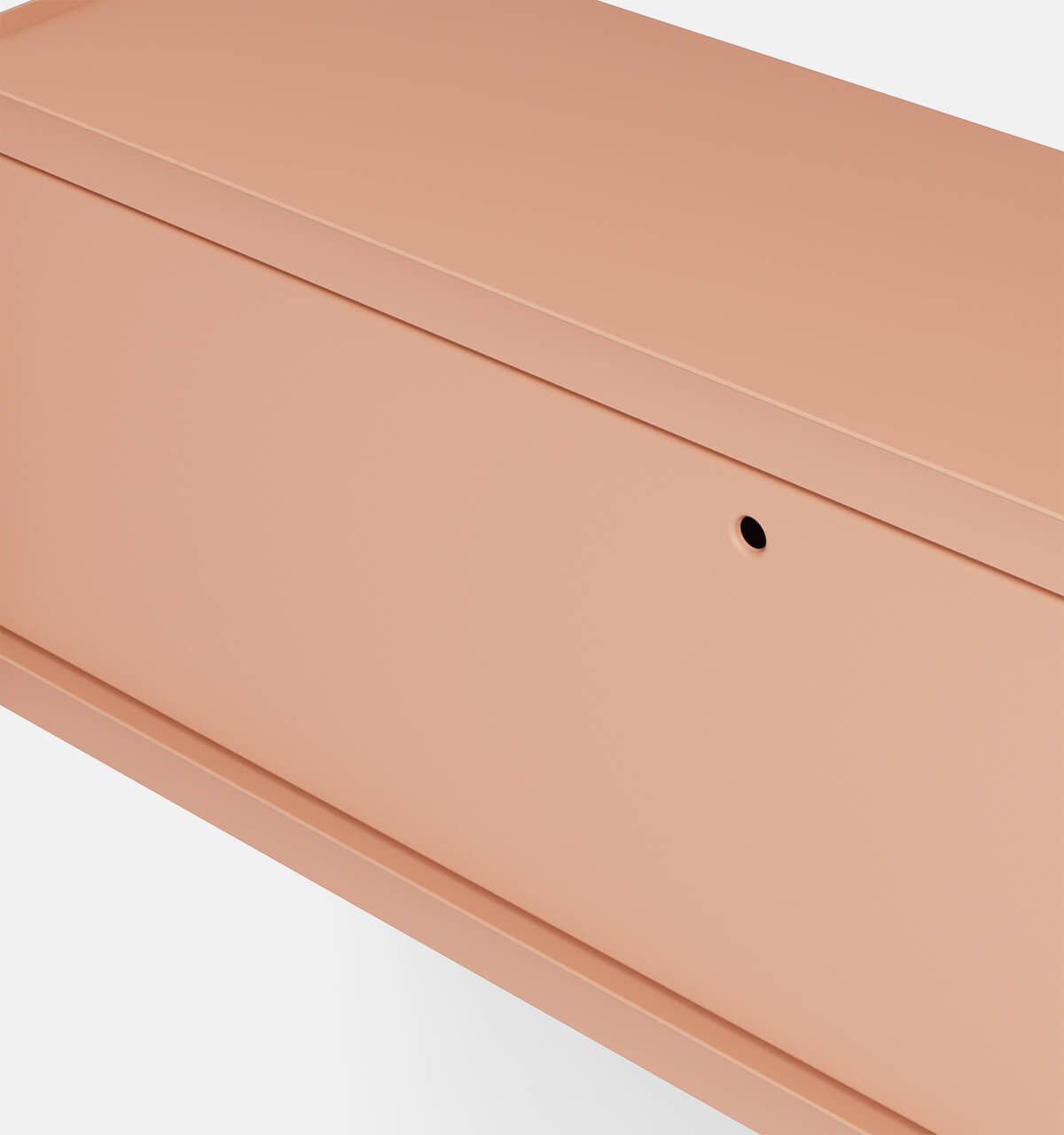 Plié Wall Unit 1 Tall Drawer 120 cm / 47 in / Coral