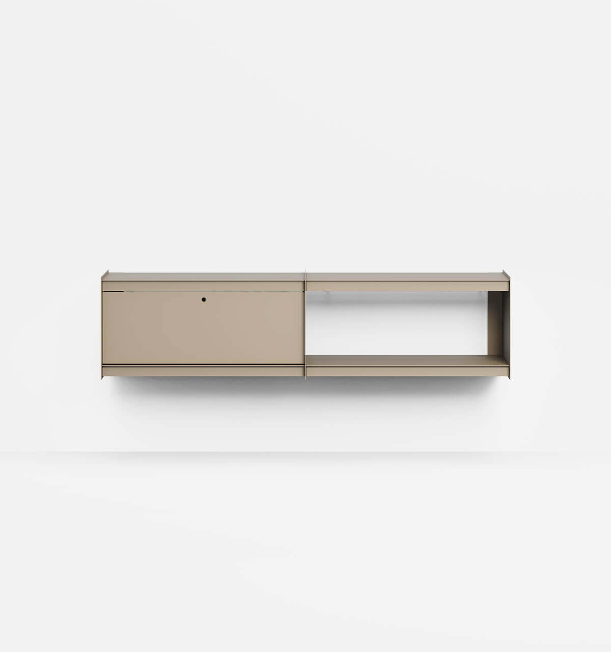 Plié Wall Unit Extension 1 Tall Drawer 180 cm / 71 in / Beige