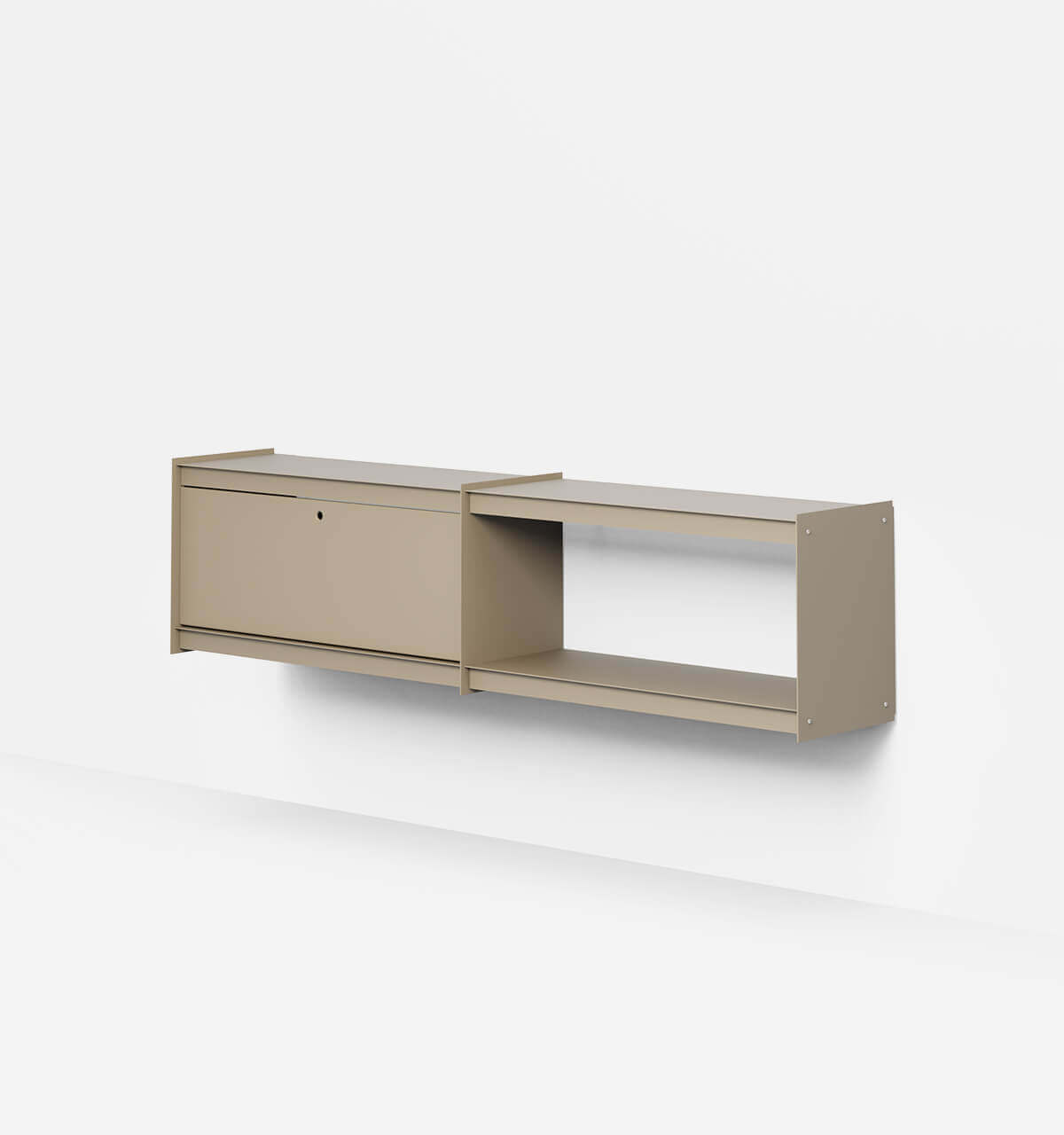 Plié Wall Unit Extension 1 Tall Drawer 180 cm / 71 in / Beige