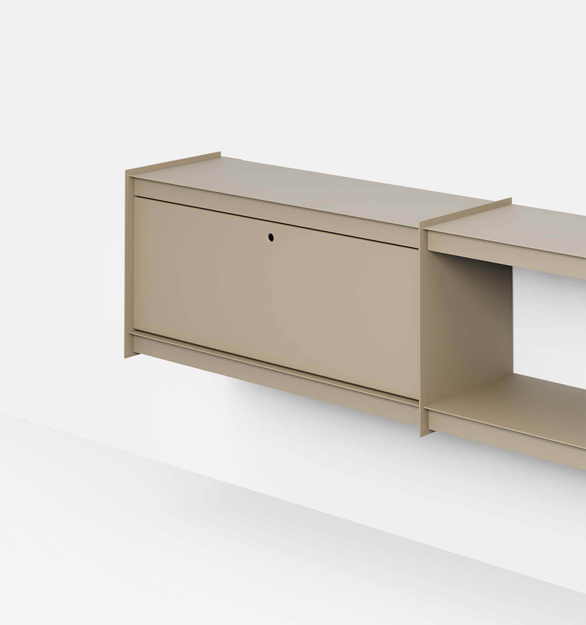 Plié Wall Unit Extension 1 Tall Drawer 180 cm / 71 in / Beige