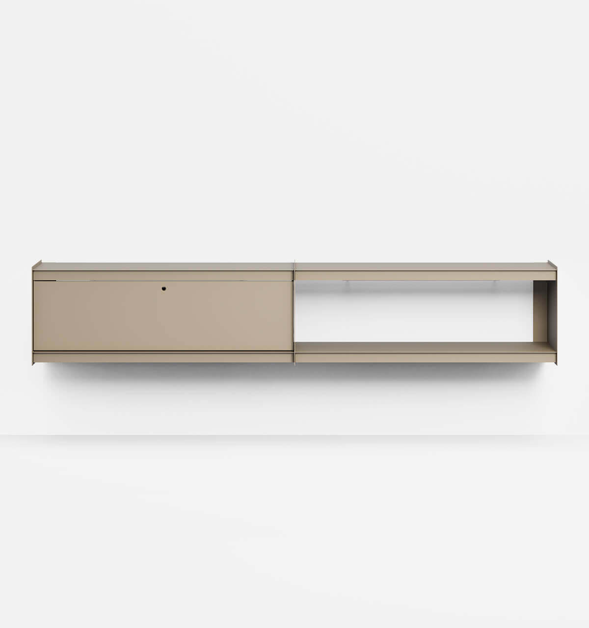 Plié Wall Unit Extension 1 Tall Drawer 240 cm / 94 in / Beige