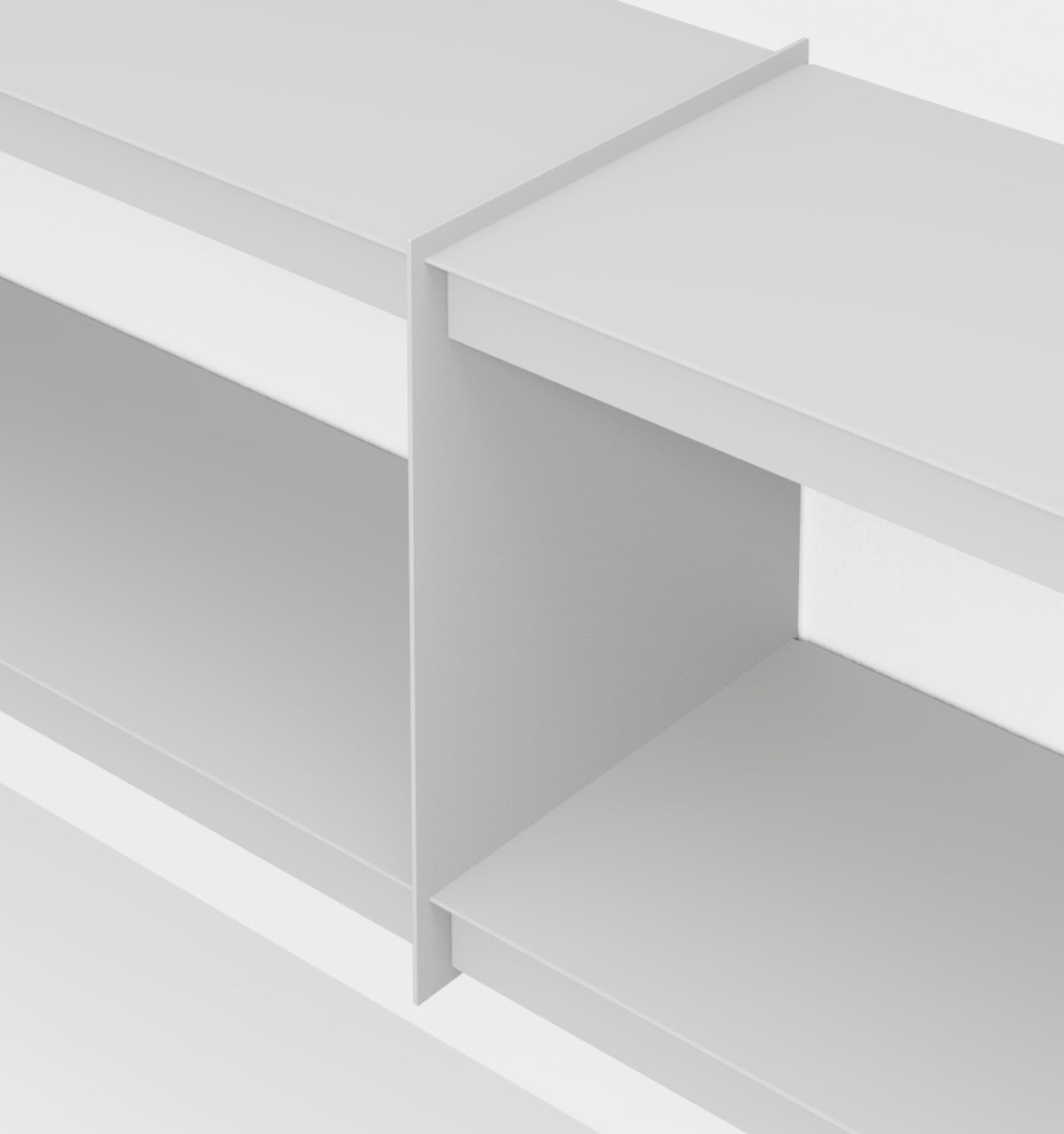 Plié Wall Unit Extension 240 cm / 94 in / Light Grey