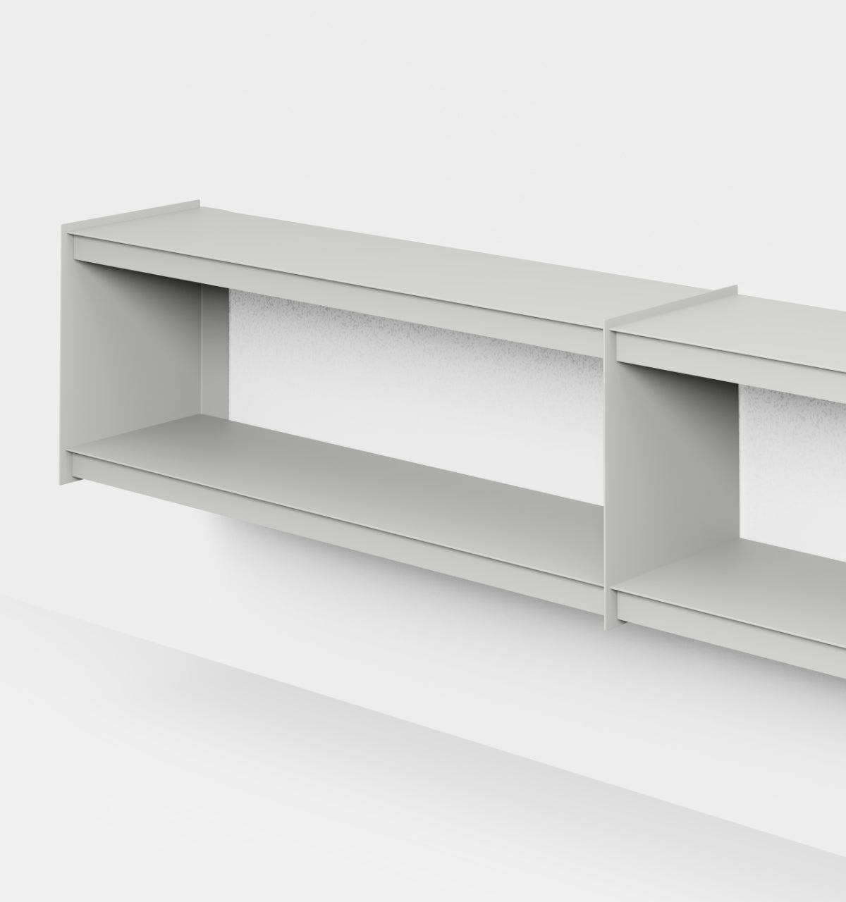 Plié Wall Unit Extension 240 cm / 94 in / Light Grey