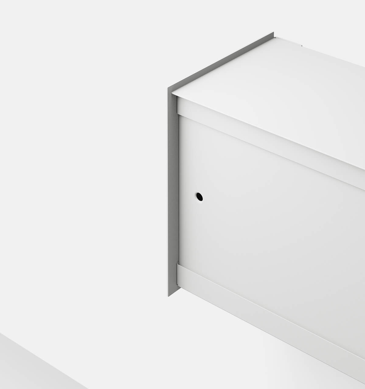 Plié Wall Unit 2 Doors Light Grey / 90 cm / 35 in