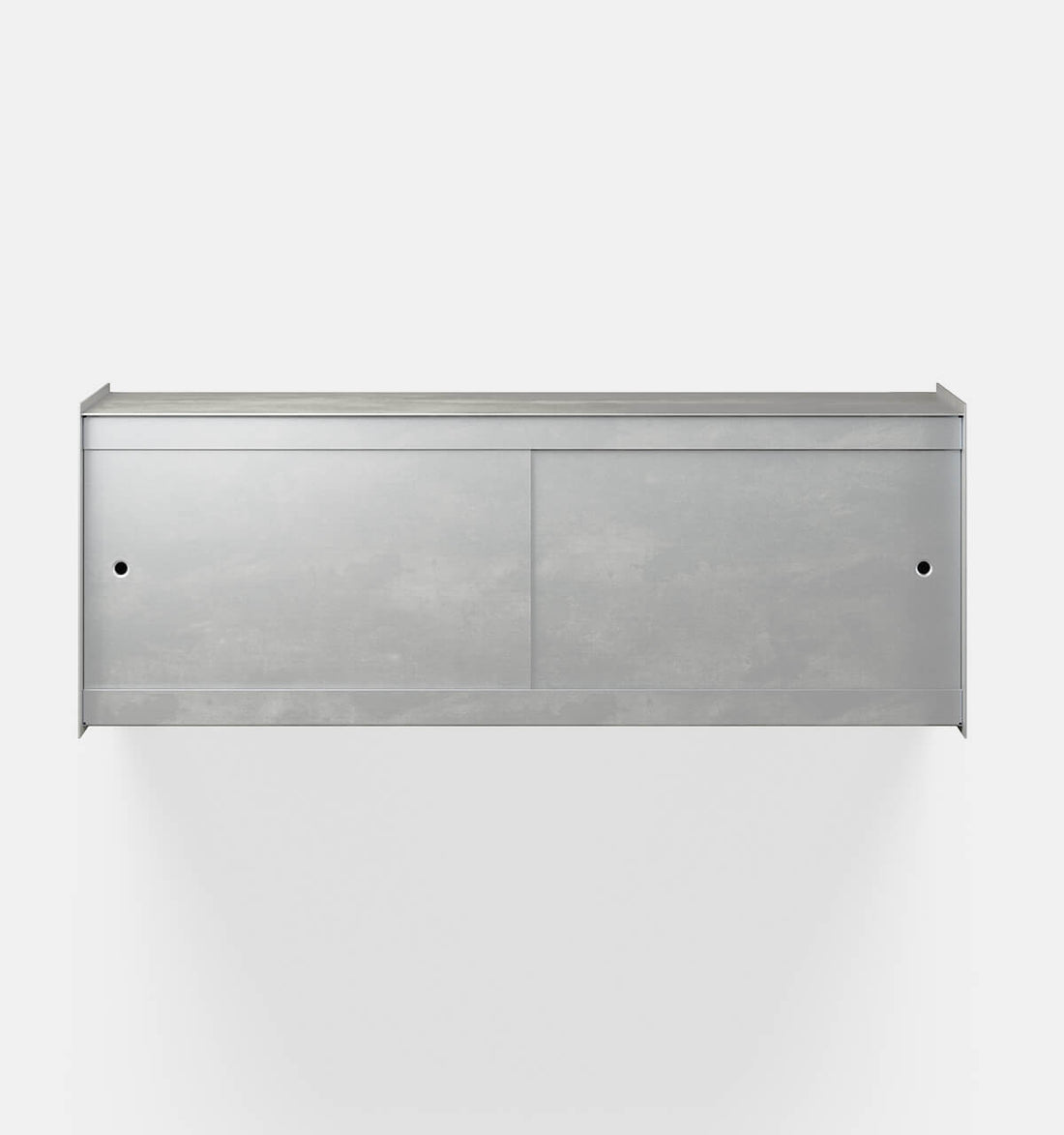 Plié Wall Unit 2 Doors Brushed Aluminium / 120 cm / 47 in