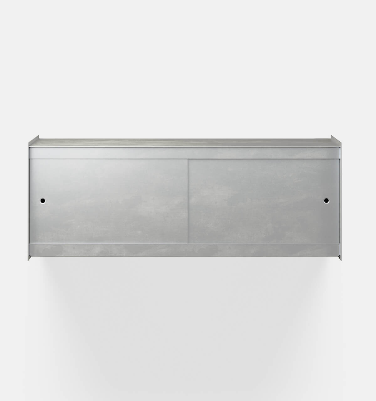 Plié Wall Unit 2 Doors Brushed Aluminium / 120 cm / 47 in
