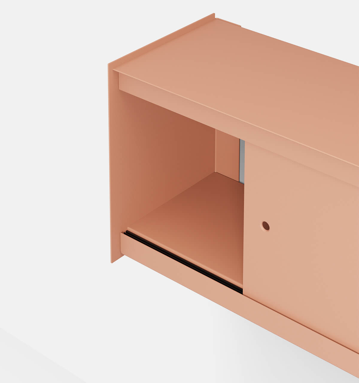 Plié Wall Unit 2 Doors Coral / 120 cm / 47 in