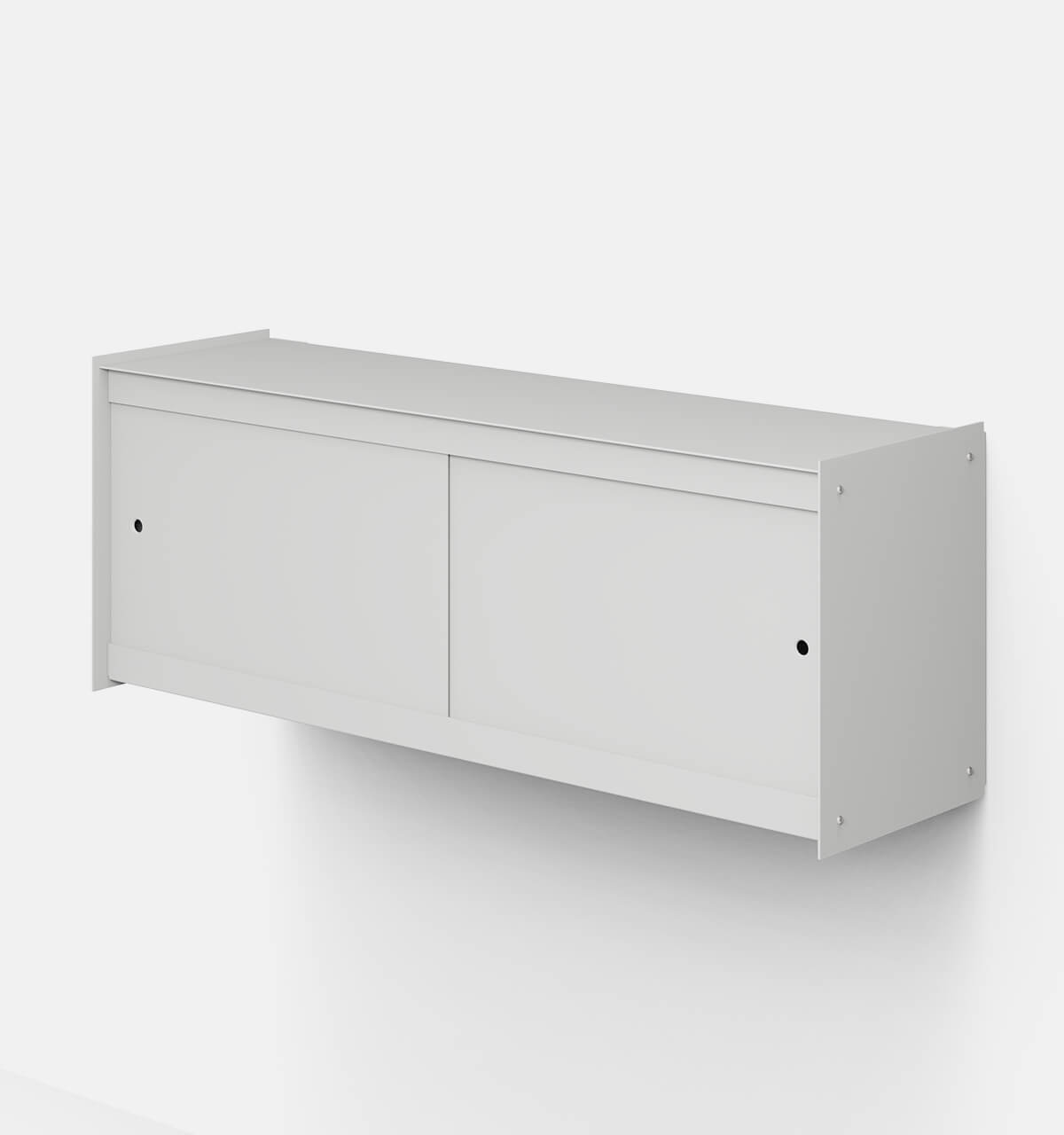 Plié Wall Unit 2 Doors Light Grey / 120 cm / 47 in