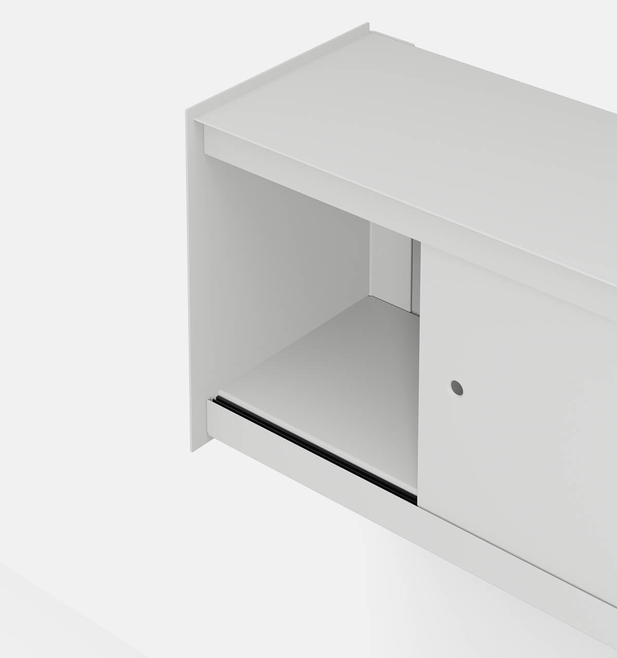 Plié Wall Unit 2 Doors Light Grey / 120 cm / 47 in