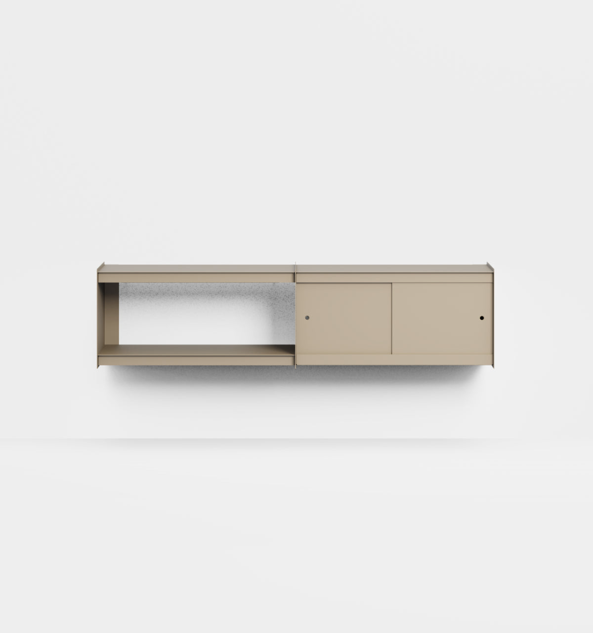 Plié Wall Unit Extension 2 Doors 180 cm / 71 in / Beige