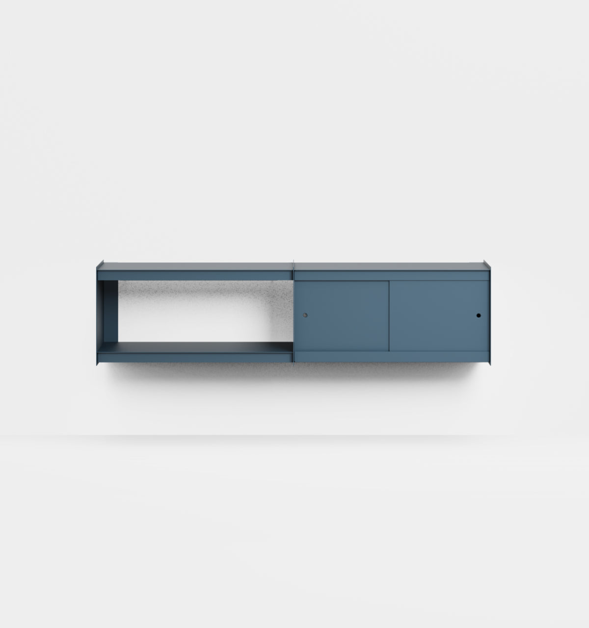 Plié Wall Unit Extension 2 Doors 180 cm / 71 in / Midnight Blue