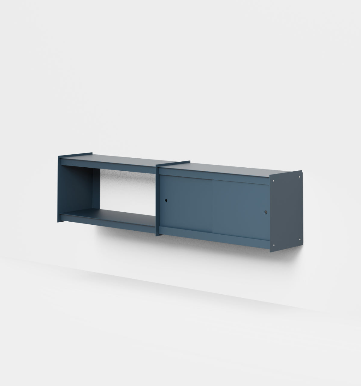 Plié Wall Unit Extension 2 Doors 180 cm / 71 in / Midnight Blue