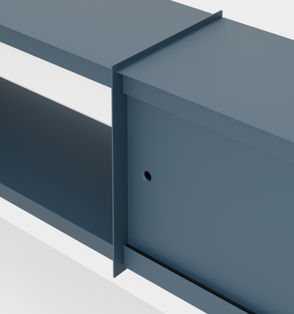 Plié Wall Unit Extension 2 Doors 180 cm / 71 in / Midnight Blue