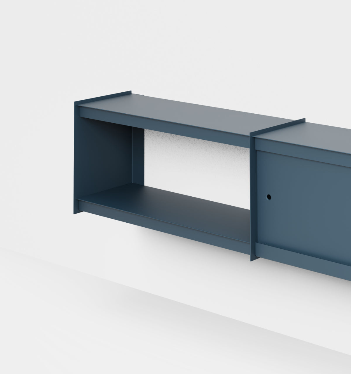 Plié Wall Unit Extension 2 Doors 180 cm / 71 in / Midnight Blue