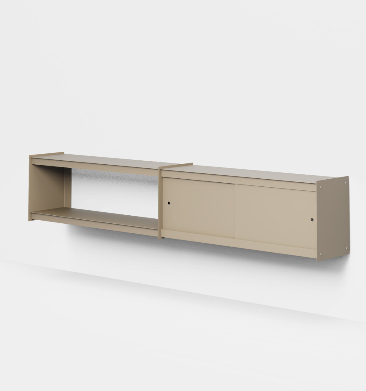 Plié Wall Unit Extension 2 Doors 240 cm / 94 in / Beige