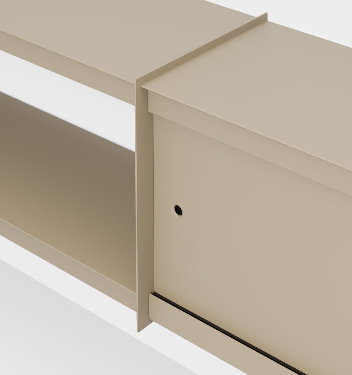 Plié Wall Unit Extension 2 Doors 240 cm / 94 in / Beige
